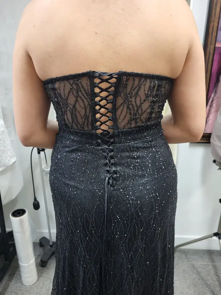 lace up evening dress alterations