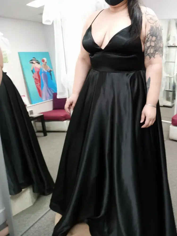 satin evening dress alterations