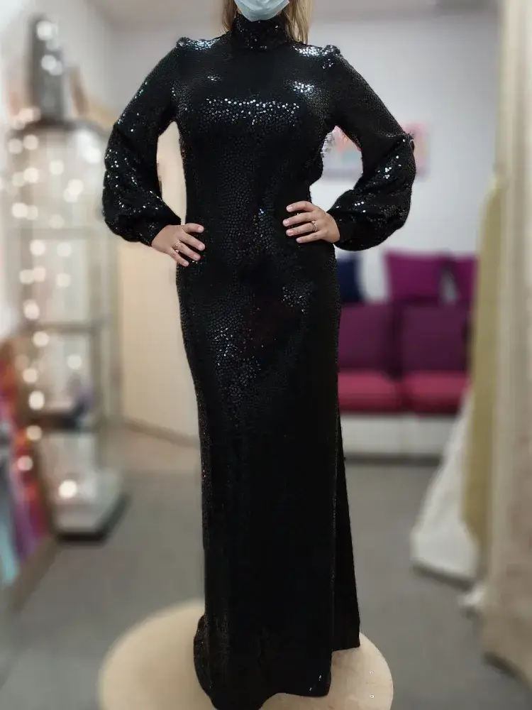 sequined evening dress alterations