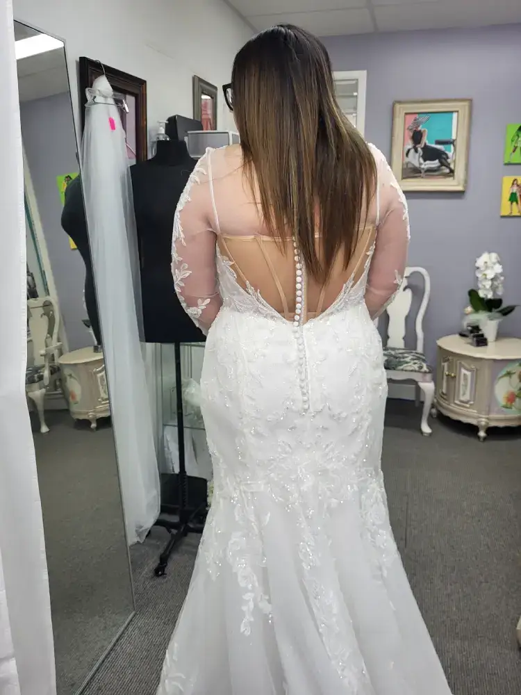 take in wedding dress sides