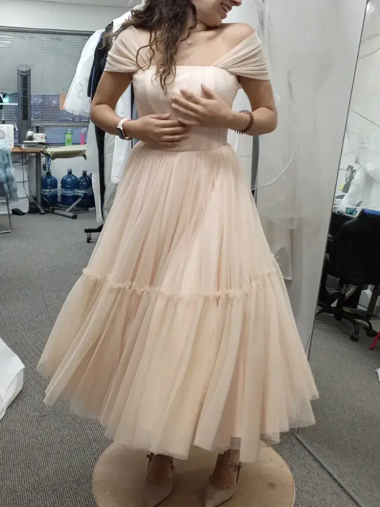 wedding dress hemming