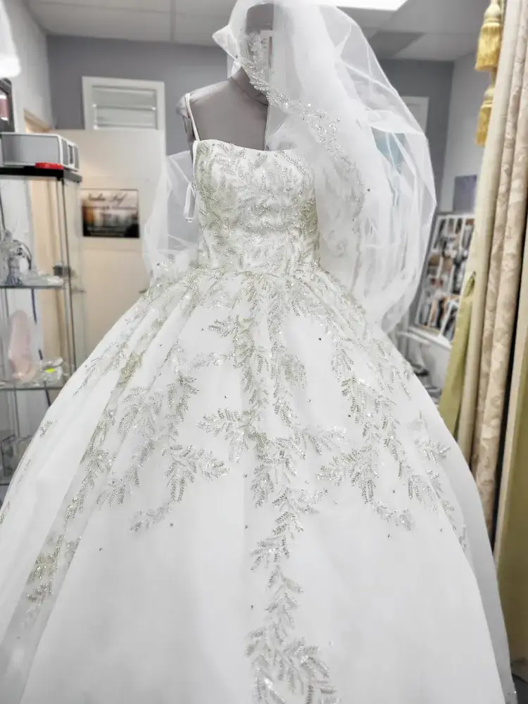 wedding dress take in